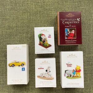 Hallmark Keepsake Ornament Lot Of 5 Christmas Decoration Holiday Ornaments